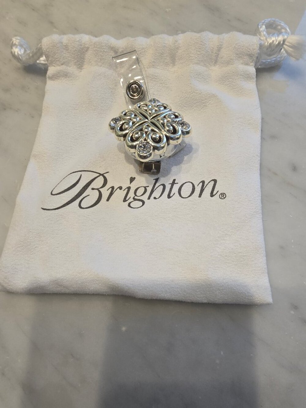 NWT Brighton AlcazarClip-On Badge Lanyard